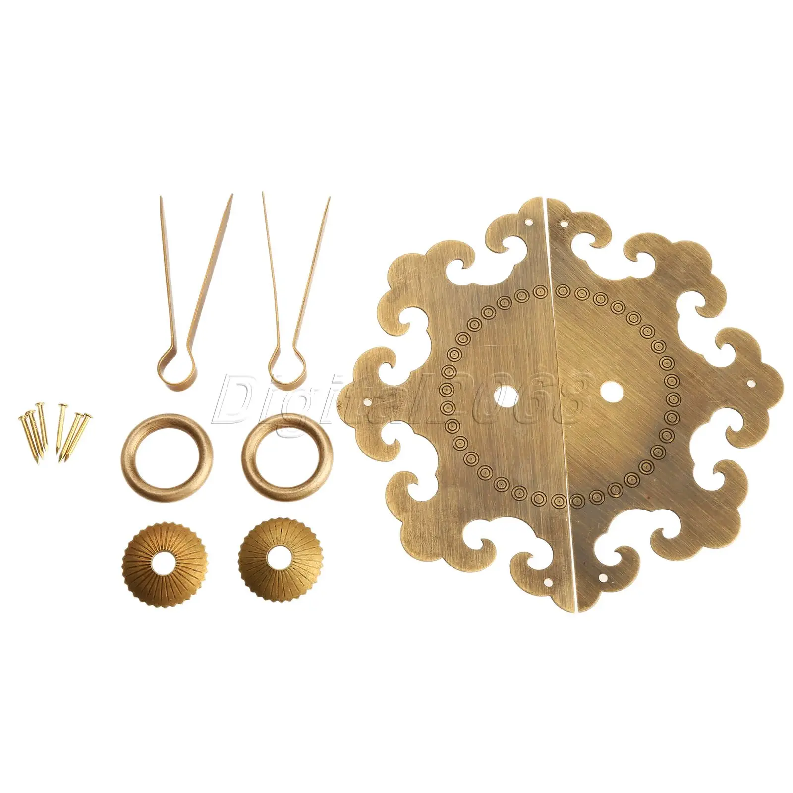 High Quality 1 Set Cabinet Face Plate Door Pull Knocker Handle Antique
Furniture Brass Hardware