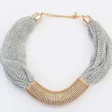 Массивное ожерелье, большое Ювелирное колье, массивное ожерелье для женщин, украшения коларес, модные чокер, аксессуары, подарок, роскошь