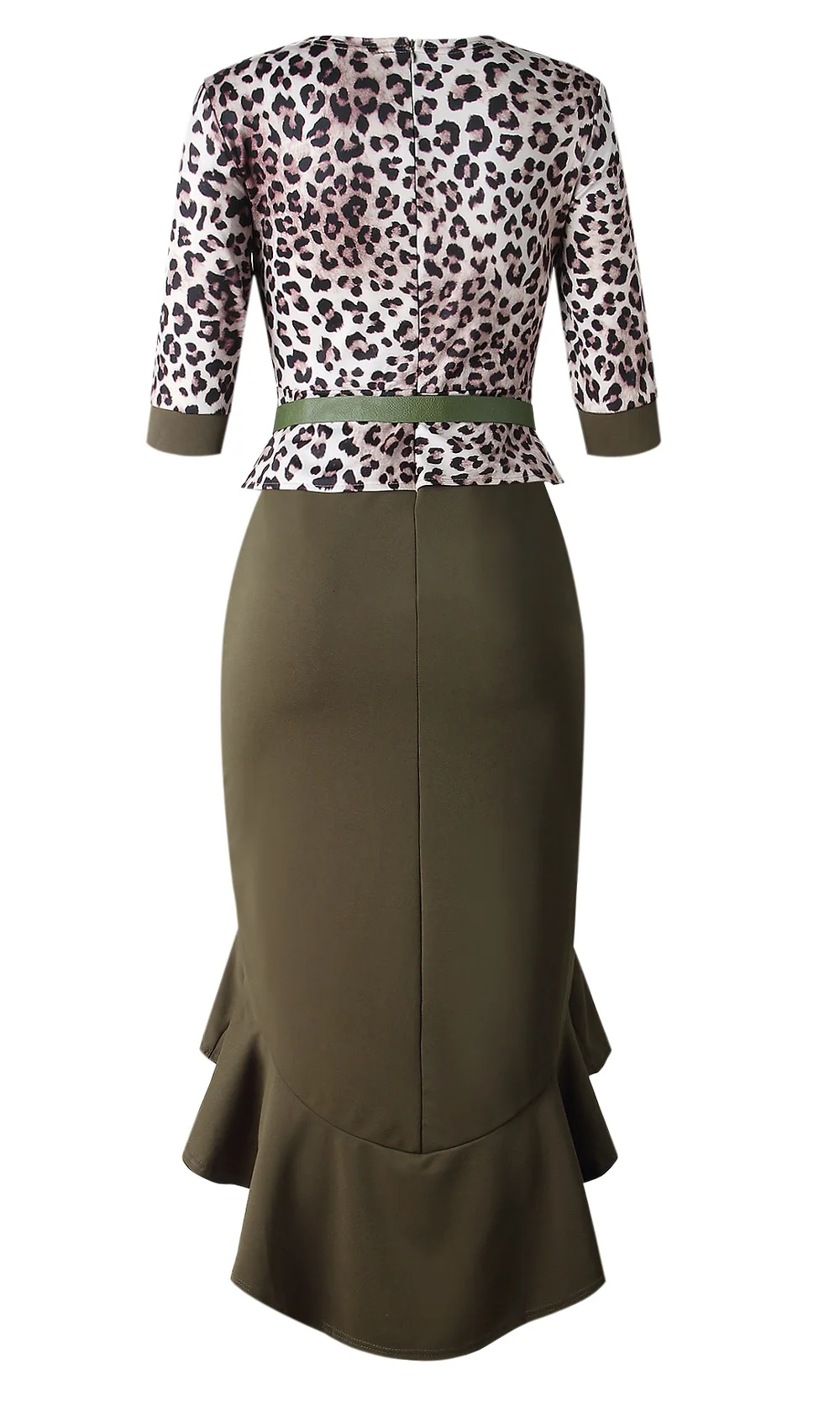 С леопардовым принтом в новом стиле африканских Для женщин костюмы Дашики модный принт ткани с поясом для маленькой девочки Размеры M L XL XXL XXXL YQ1204
