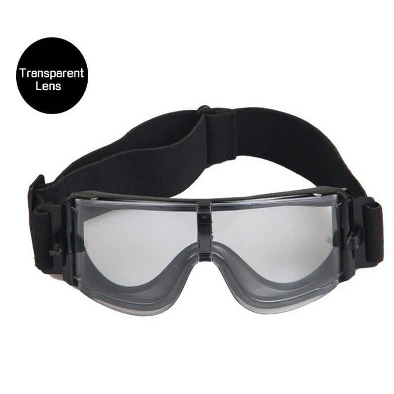Высокое качество военный страйкбол тактические очки стрельба очки X800 черный 3 линзы мотоцикл ветрозащитный Wargame очки