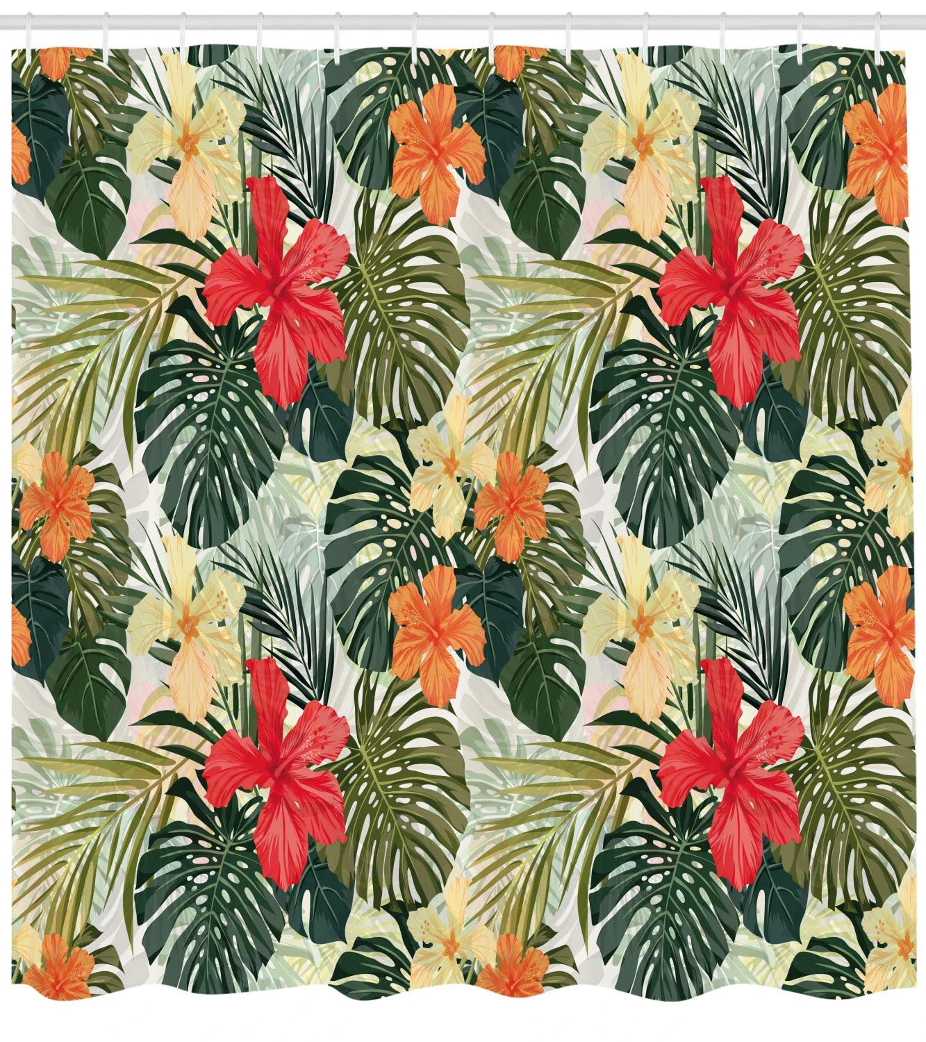 Details about PINK HIBISCUS FLOWERS YELLOW PINEAPPLES TROPICAL LEAVES FABRIC SHOWER CURTAIN Details about PINK HIBISCUS FLOWERS YELLOW PINEAPPLES TROPICAL LEAVES FABRIC SHOWER CURTAIN