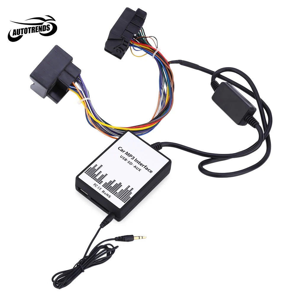 imágenes para Interfaz de MP3 del coche DC 12 V USB SD AUX Adaptador de 40 PINES Cable de Datos de Audio Digital Cambiador de CD para BMW imágenes para Interfaz de MP3 del coche DC 12 V USB SD AUX Adaptador de 40 PINES Cable de Datos de Audio Digital Cambiador de CD para BMW