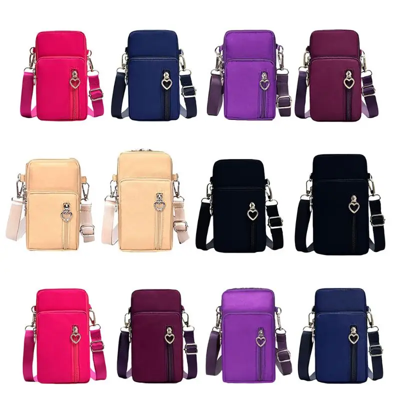 أزياء المرأة الرياضة حقائب البسيطة الهاتف المحمول الحقيبة عارضة النايلون صغيرة/كبيرة Crossbody حقائب كتف أزياء المرأة الرياضة حقائب البسيطة الهاتف المحمول الحقيبة عارضة النايلون صغيرة/كبيرة Crossbody حقائب كتف