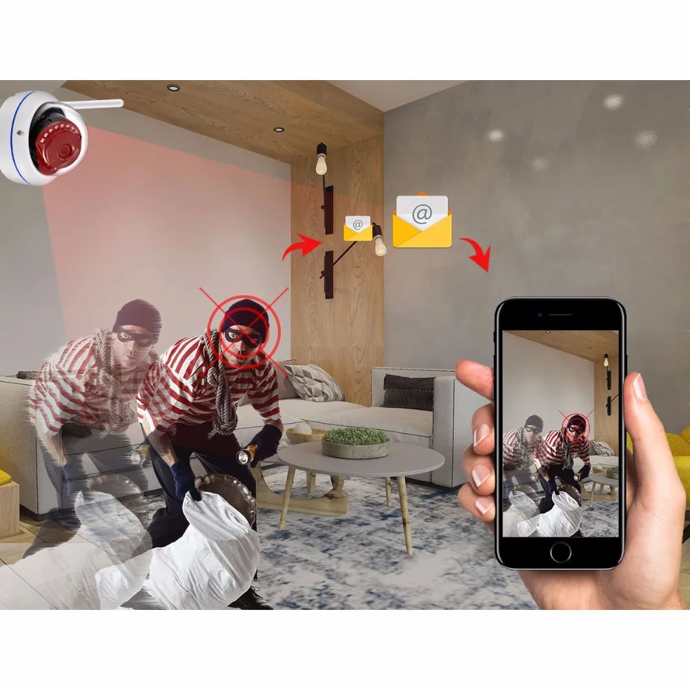 AZISHN 720P 960P 1080P HD ip камера 15 шт. IR LED с ночным видением внешняя/Внутренняя видео
