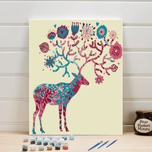 Hand-painted Canvas Oil Painting DIY Acrylic By The Number Of Color Pictures Of The Living Room Wall Decorative Artwork 40x50cm