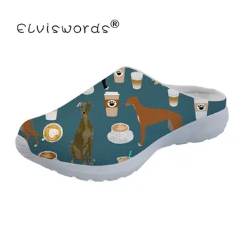 

ELVISWORDS Greyhound Wine Print Women Platform Shoes Beach Sandeles For Women Sandalias Zapatos De Mujer Sapato Feminino Tenis