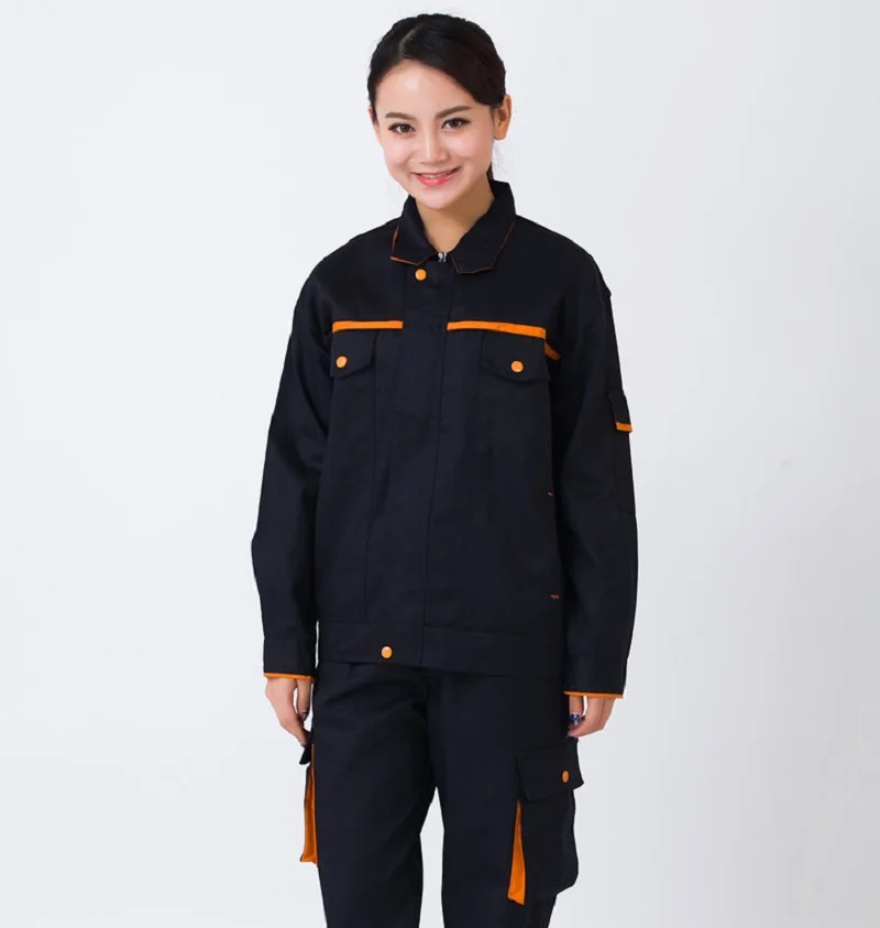 Work Clothing Men Women Uniform Long Sleeve Coveralls Protective Cloth Overalls for Worker Repairman Machine Auto Repair Welding
