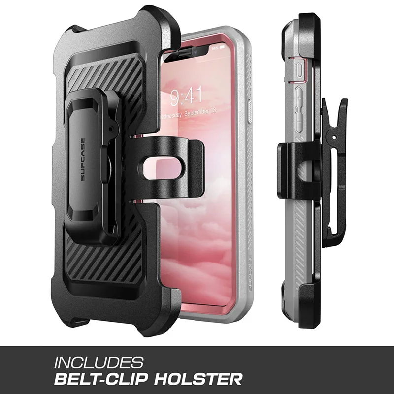  SUPCASE For iPhone X XS Case UB Pro Series Full-Body Rugged Holster Clip Case with Built-in Screen 