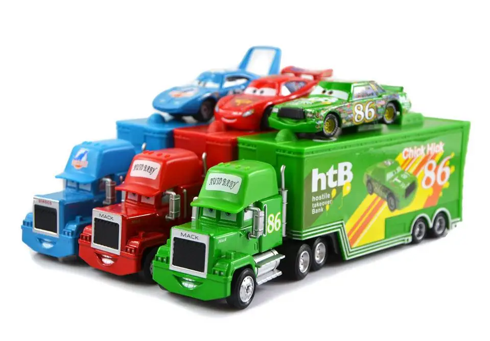 Lowest Price 6Pcs/lot Original Cars 2 No.43 Mack & The King No.95 Mcquen No.86 HTB 1:55 Diecast Metal Loose Toy Car Set Lightning McQueen Lowest Price 6Pcs/lot Original Cars 2 No.43 Mack & The King No.95 Mcquen No.86 HTB 1:55 Diecast Metal Loose Toy Car Set Lightning McQueen
