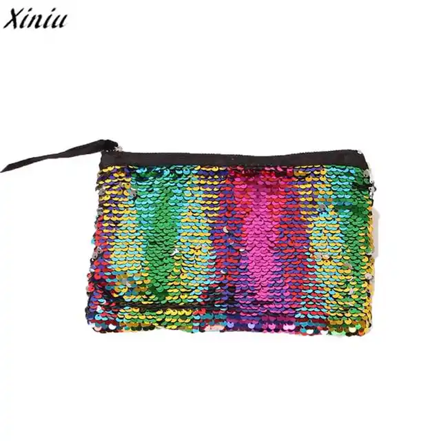 xiniu coin purse 2018 fashion sequins multicolor color mini wallet casual clutch bag change packets monederos - Color Packets xiniu coin purse 2018 fashion sequins multicolor color mini wallet casual clutch bag change packets monederos - Color Packets
