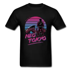 Акира футболка на заказ с коротким рукавом футболки 2019 Новый 3d принтер Хлопок Crewneck XXXL Neo Tokyo футболки