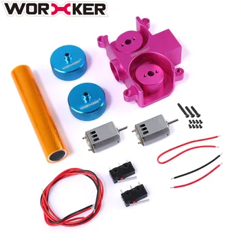 

Worker Super-E Parts Set for Nerf HyperFire For Nerf Modulus Regulator Modification Replacement(Diamond Pattern) - Pink + Blue