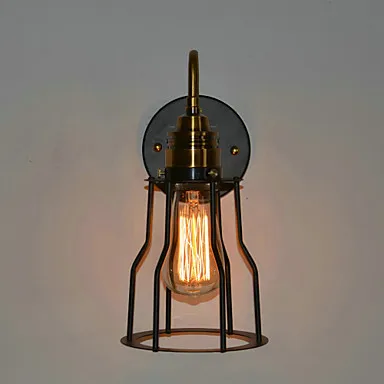 

IWHD Loft Edison Vintage Wall Lamp Home lighting Metal Skeleton LED Stair Lights Industrial Wall Sconce Wandlamp Arandela