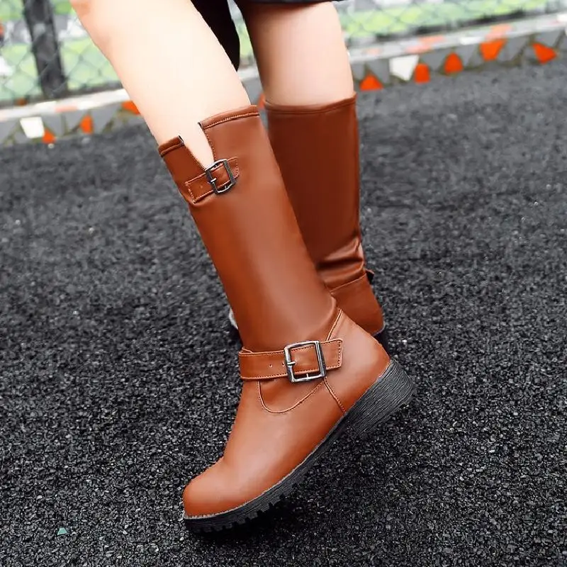 winter boots women australian mid calf boots female red boots short