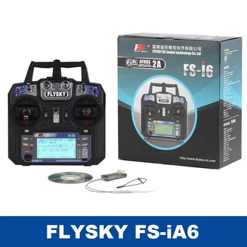 

Flysky FS-i6 FS I6 2.4G 6ch RC Transmitter Controller FS-iA6 or FS-iA6B Receiver For RC Helicopter Plane Quadcopter Glider Drone