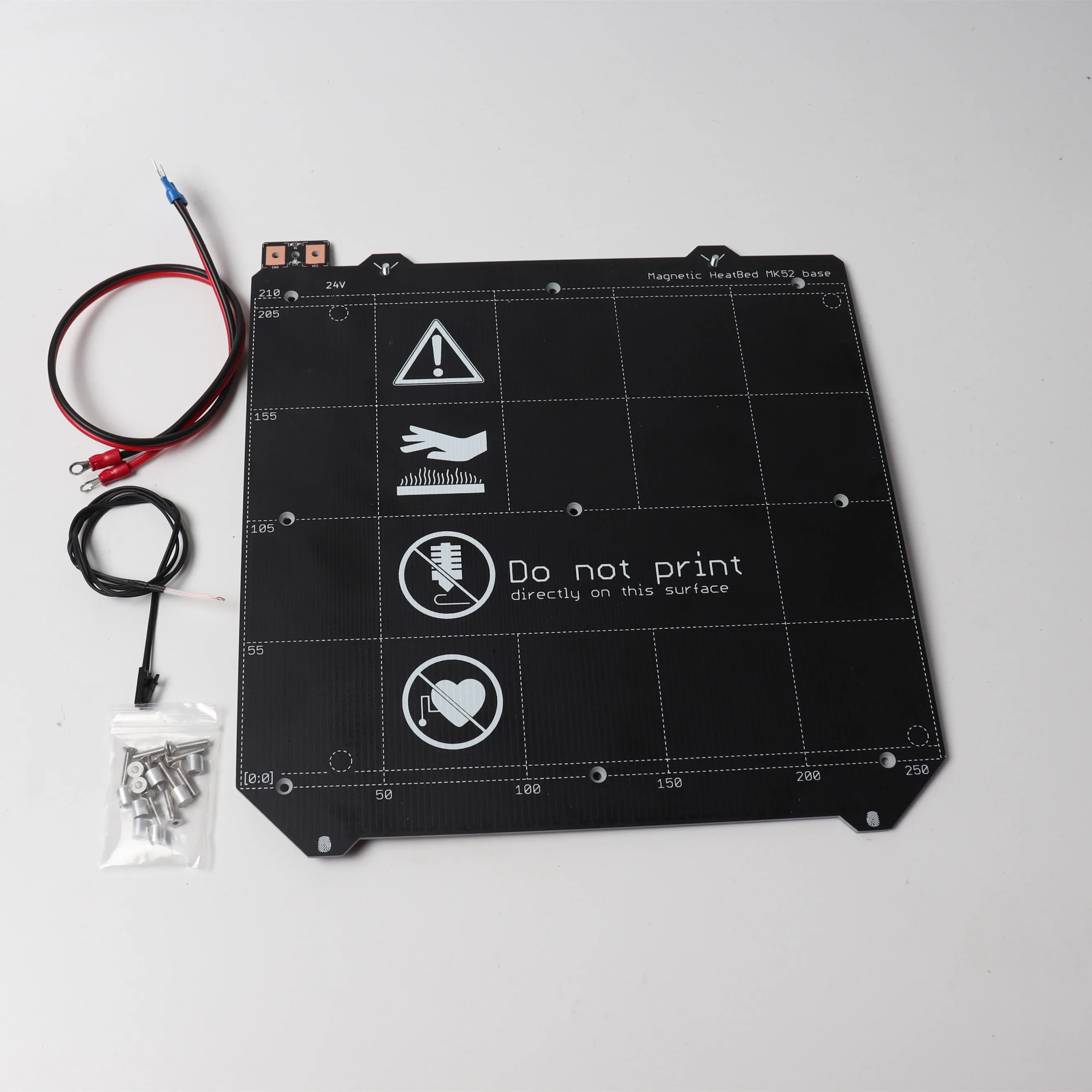 Cloned DIY Prusa i3 MK2.5/MK3 Подогреваемая платформа для 3D принтера MK52 кровати со следами