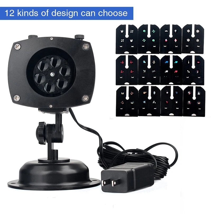 12 Slide LED Laser Projector Light Outdoor Waterproof Heart Snow Christmas Birthday Party for all Holiday Decor Laser light show 12 Slide LED Laser Projector Light Outdoor Waterproof Heart Snow Christmas Birthday Party for all Holiday Decor Laser light show