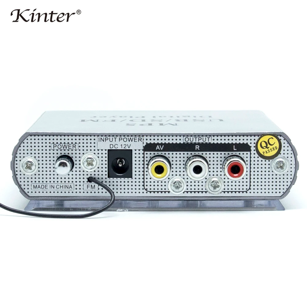 Kinter M5 mini audio amplifier USB SD input play MP3 MP5 format video supply power adapter remote control