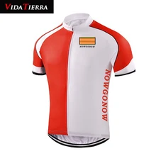 VIDATERRA Мужская велосипедная Джерси Catalonia falg одежда для велоспорта Ropa ciclismo racing road горный lucky I LOVE catalia