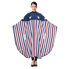 Парикмахерская накидка в полоску со звездами эксклюзивная элегантная трендовая одежда для волос фартук для клиентов тканевый костюм для стрижки волос инструмент для завивки одежды U1146