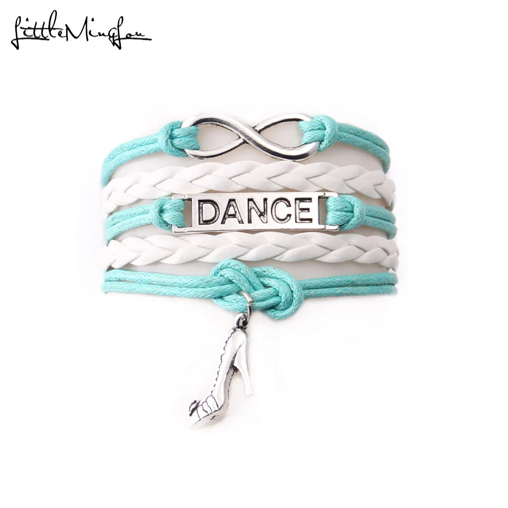 Little Minglou Infinity Dance Bracelet Shose Charm Rope Handmade Dancer