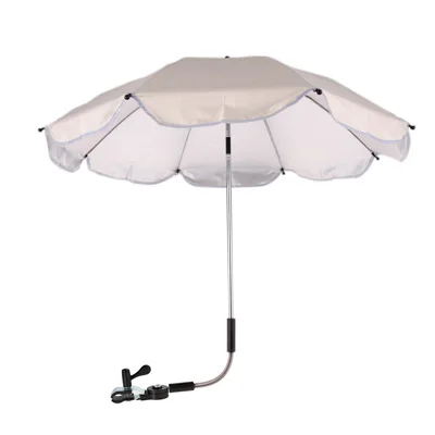 Летний Лидер продаж прогулочная коляска дождевик Детские коляски зонтик Защита от солнца защита УФ-лучей зонтик Тенты fci - Цвет: White