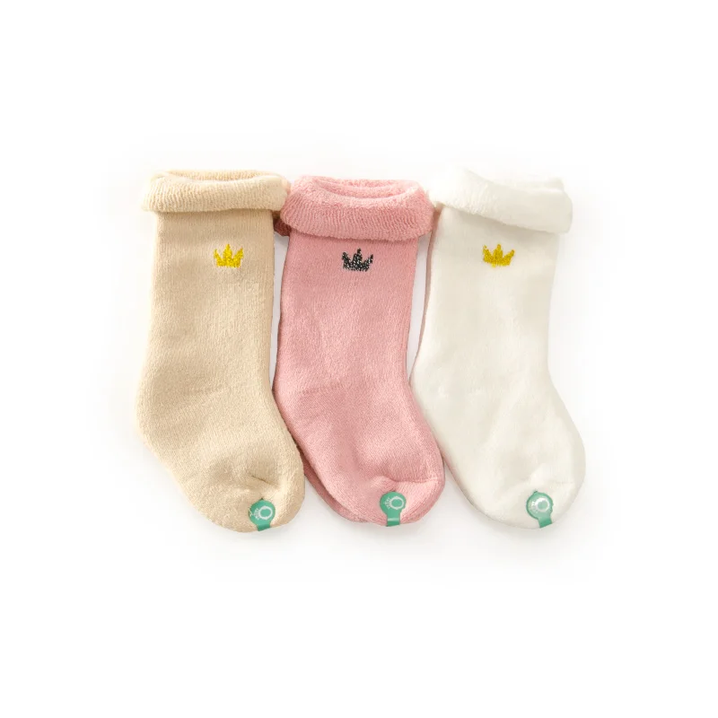 3 шт./партия, зимний утепленный хлопковый носки для новорожденных носки для мальчиков и девочек Meias для новорожденных, Calzini, Calcetines Socken Kniekouse - Цвет: 5