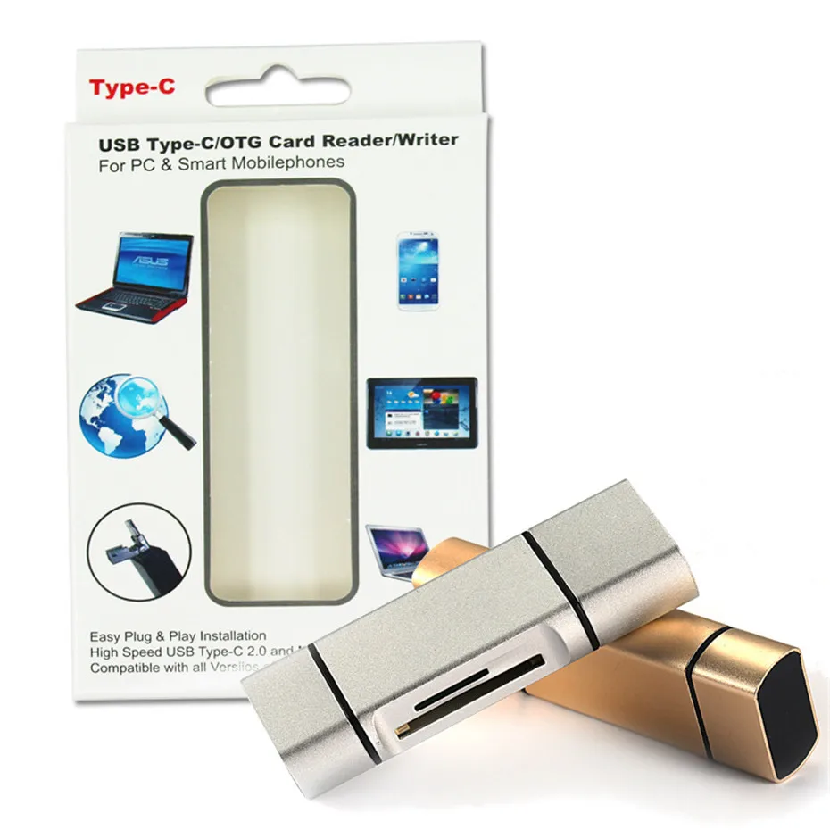 Basix Mini 5 in1 USB C OTG Hub Type CMicro USBUSB to Micro SD TF Card Readers 7
