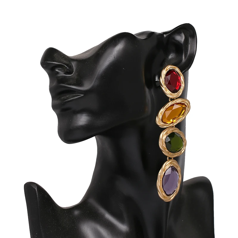 

Bohemian Drop Dangle Earrings For Women Crystal Earrings Party Gifts