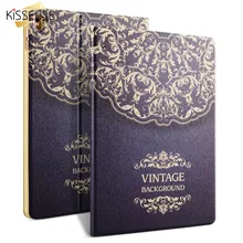 Kisscase para xiaomi mipad mi pad 1 2 pu leather case cubierta de la impresión retra para accesorios para mipad xiaomi tablet case tablet