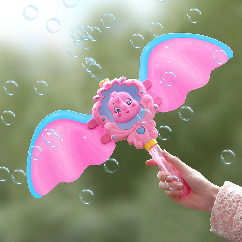 

Butterfly Shape Automatic Bubble Maker Machine Summer Beach Outdoor Light Music Toys for Girls Gift FJ88