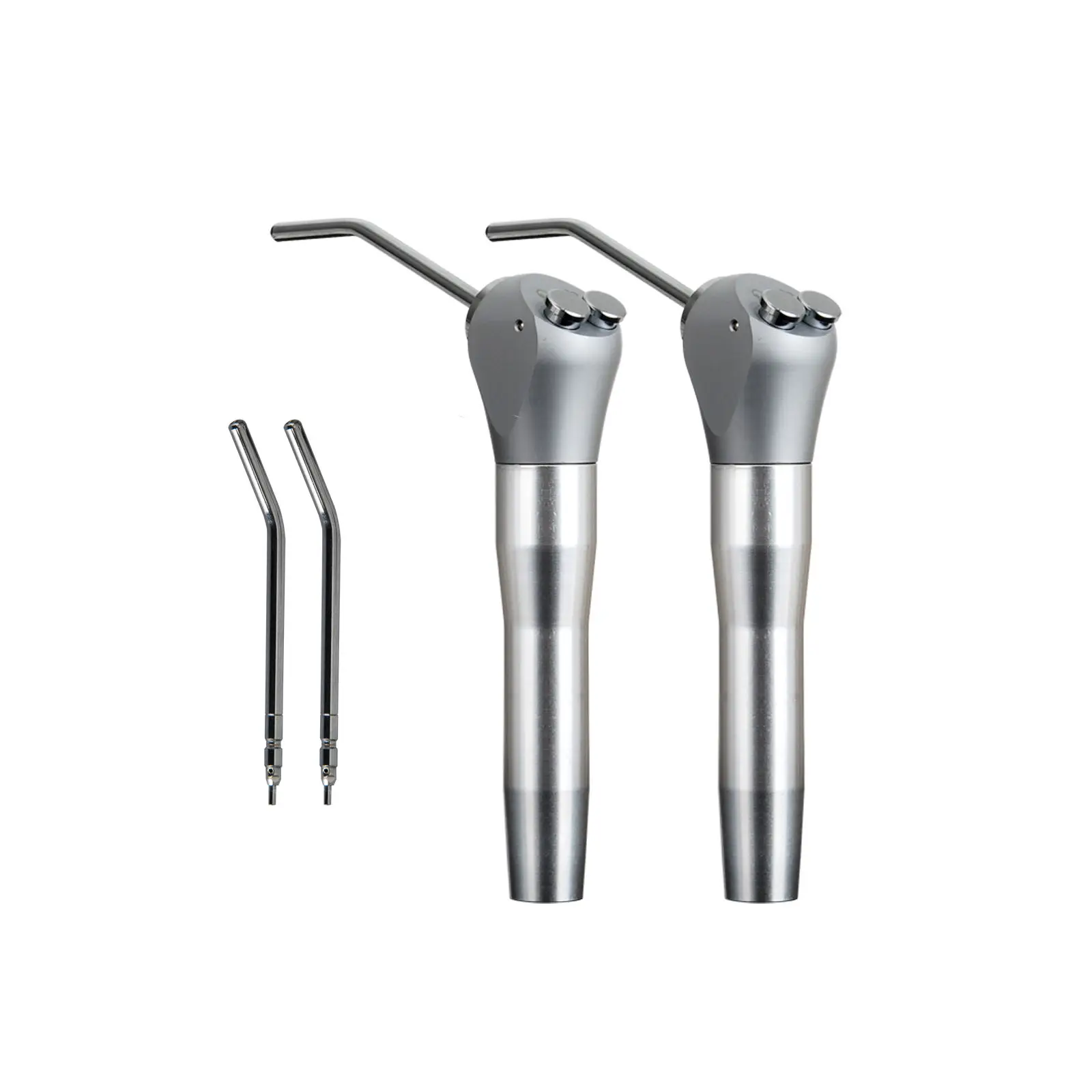 2 piezas 3 v­as Triple jeringa Handpiece dentista Dental aire agua 4 boquillas consejos
