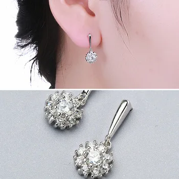 

A Undertakes To Manufacturers Selling S925 Silver Snow Ears Hanging Elegant Fashion