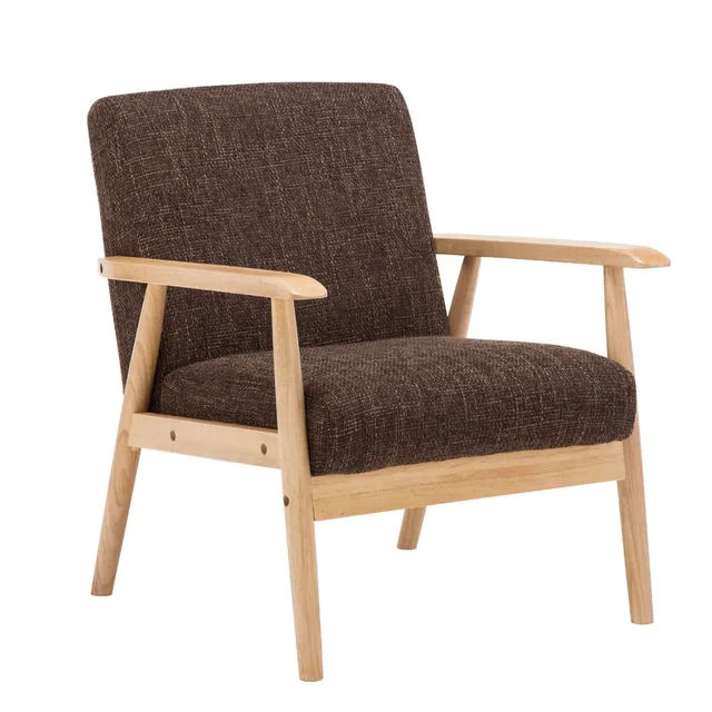 Special Price Mid Century Modern Accent Chair With Wood Frame Upholstered Back Lounge Chair Seat For Home Hotel Bedroom Living Room Furniture 