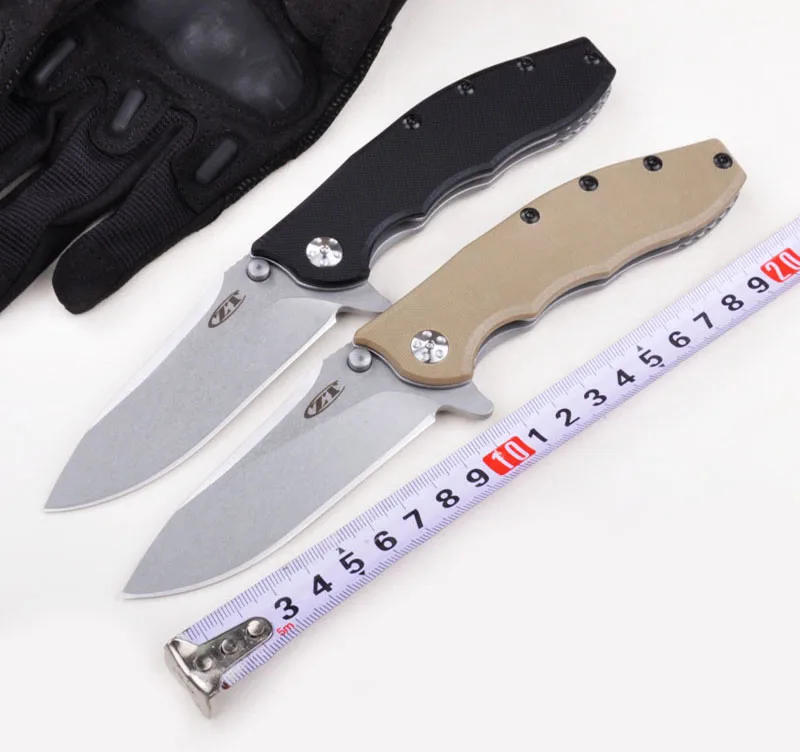 

HOT SELLING ZT0562 folding knife D2 blade G10 Steel handle outdoor camping hunting survival Military knife Collection EDC Tool