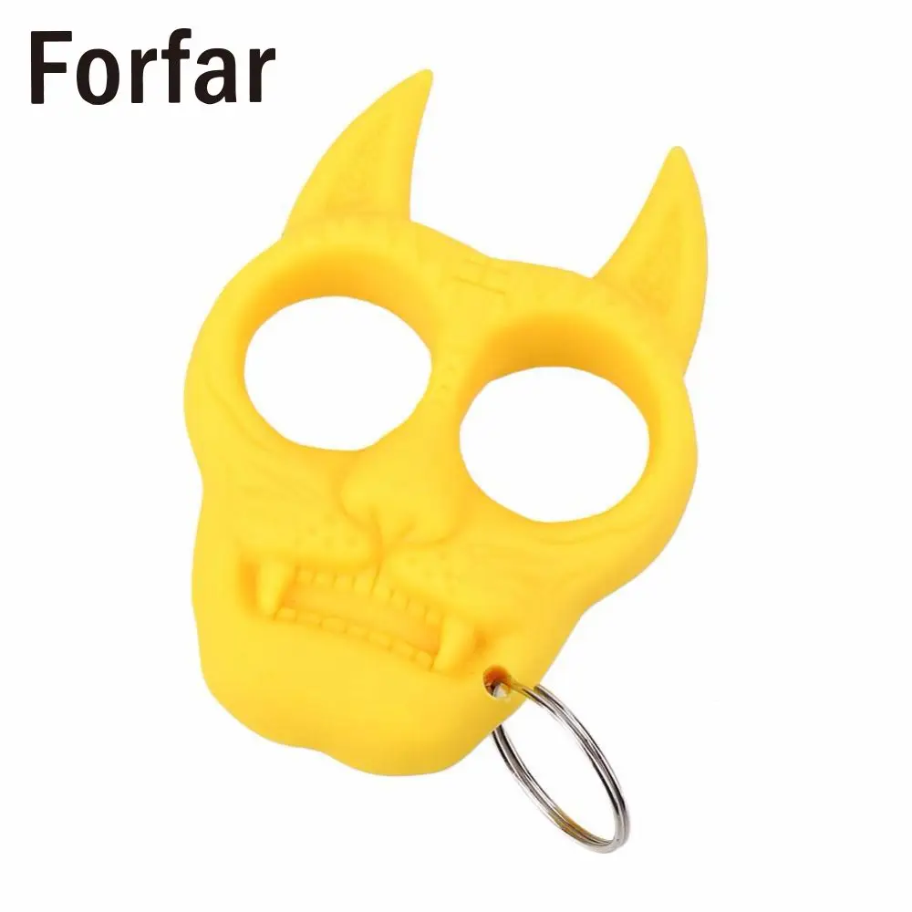 

Outdoor Tool Tactical Guard Tigger Head PVC Key Chain Ring Tools Universal Camping Climbing keyring Hiking Tools gifts