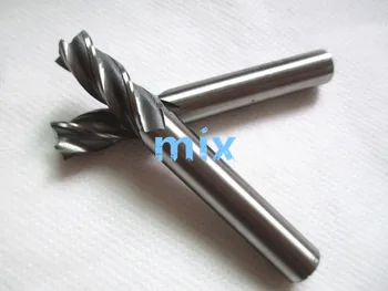 

Fixmee 2pcs New 10*10mm HSS CNC Straight Shank 4 Flute End Mill Milling Cutter Metal Drill Bits Cutting