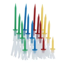 16 шт 4 больше ярдов Пластиковые футболки для гольфа с 4 цветами