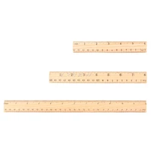 15cm 20cm 30cm drewniana linijka dwustronna Student szkoła biurowe pomiaru papeterii akcesoria szkolne