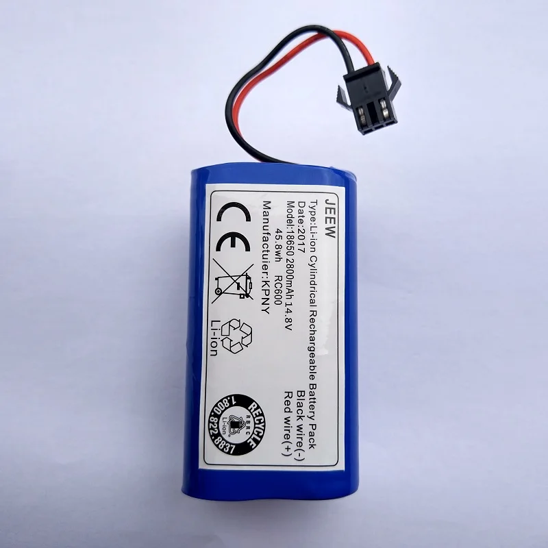

CEN360 CEN361 Clean Robot Battery 14.4V Rechargeable Batteries for Ecovacs Mirror Vacuum Cleaner Replacement Size 36*36*68mm