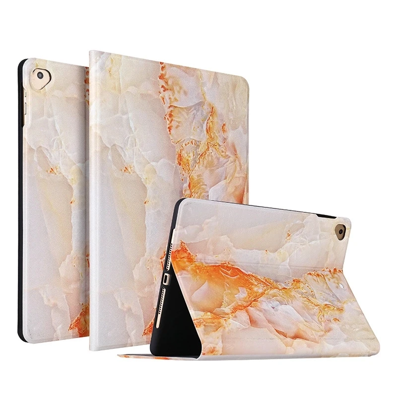 Мягкий силиконовый чехол с мраморным узором и откидной крышкой для IPad 2 3 4 Air Air2 mini