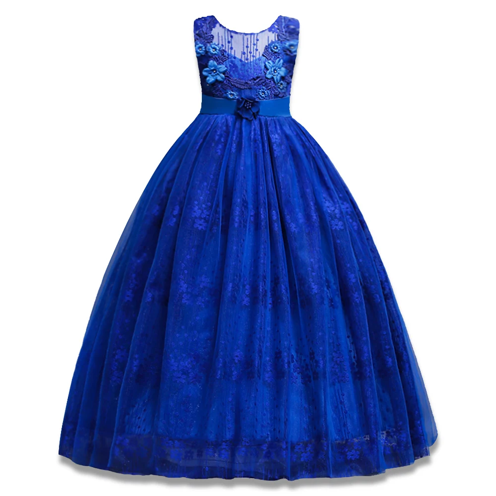 

BAOHULU Flower Girls Dress Princess Birthday Party Formal Gown Long Vestido Children Dresses Christmas Costume for 4-14 Years