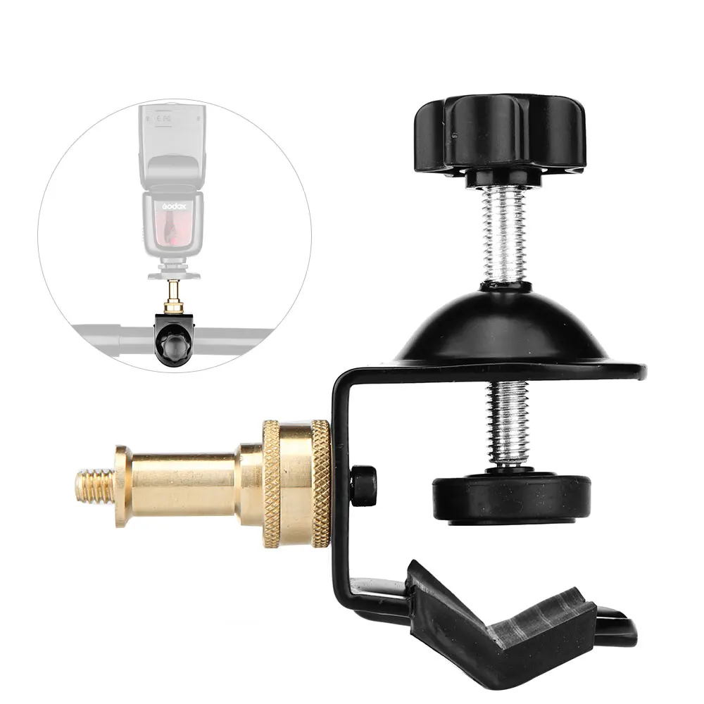 

1/4" Screw Studio Heavy Duty C Clamp U Clamp Type Bracket Light Stand for Photo Lighting