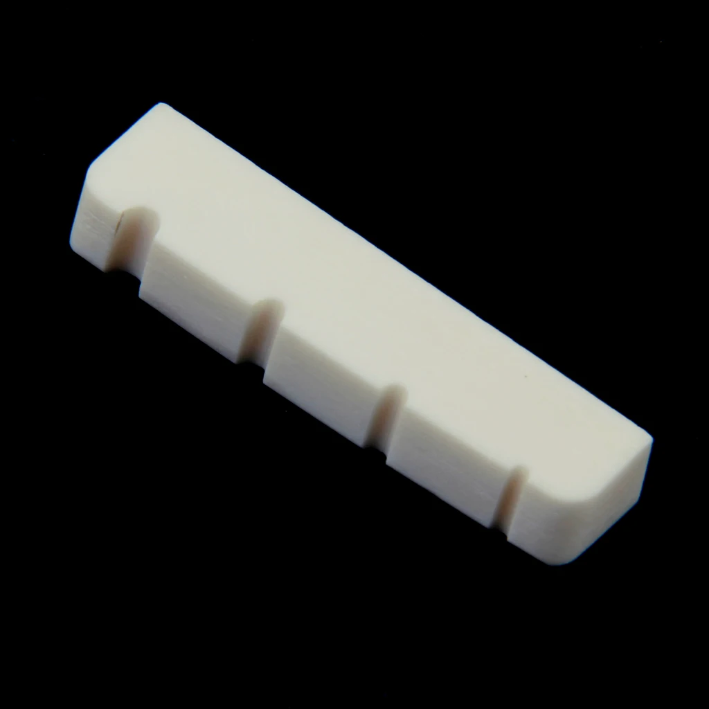 Natural Buffalo Bone Nut Slotted for 4 String Electric Bass Guitar Musical Accessory