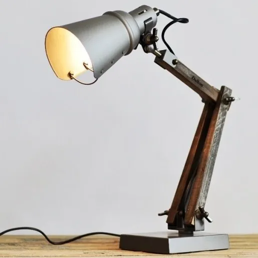 Promotion Quality Vintage An Style Dulton Finishing Wood Metal Promotion Quality Vintage An Style Dulton Finishing Wood Metal Lampshade Adjule Table Lamps Desk Lights Free Shippnig In From