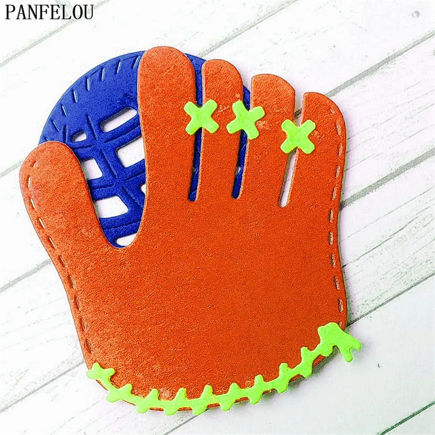 PANFELOU Baseball glove paper cuts dies cutting dies Scrapbooking DIY album cards paper die