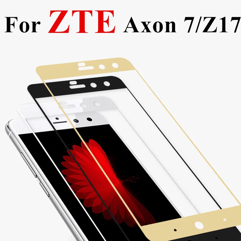 

Full cover for zte axon 7 screen protector axon7 z17 z 17 glass tempered glass 9H film protective glas protect 2.5D films