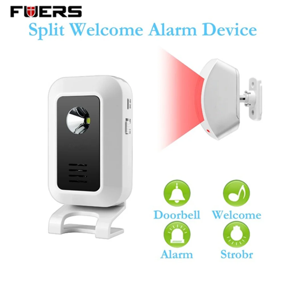 bilder für Fuers 433 MHz ireless Türklingel Alarm gerät lautsprecher Einbrecher Nachtlicht Fernbedienung infrarot-bewegungsmelder PIR sensor Willkommen Chime bilder für Fuers 433 MHz ireless Türklingel Alarm gerät lautsprecher Einbrecher Nachtlicht Fernbedienung infrarot-bewegungsmelder PIR sensor Willkommen Chime
