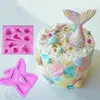 1 pcs Silicone Mold Mermaid Tail Conch patten Gum Paste Chocolate Fondant Cake Molds Candy Molds party Cupcake Decorating Tools ► Photo 1/6