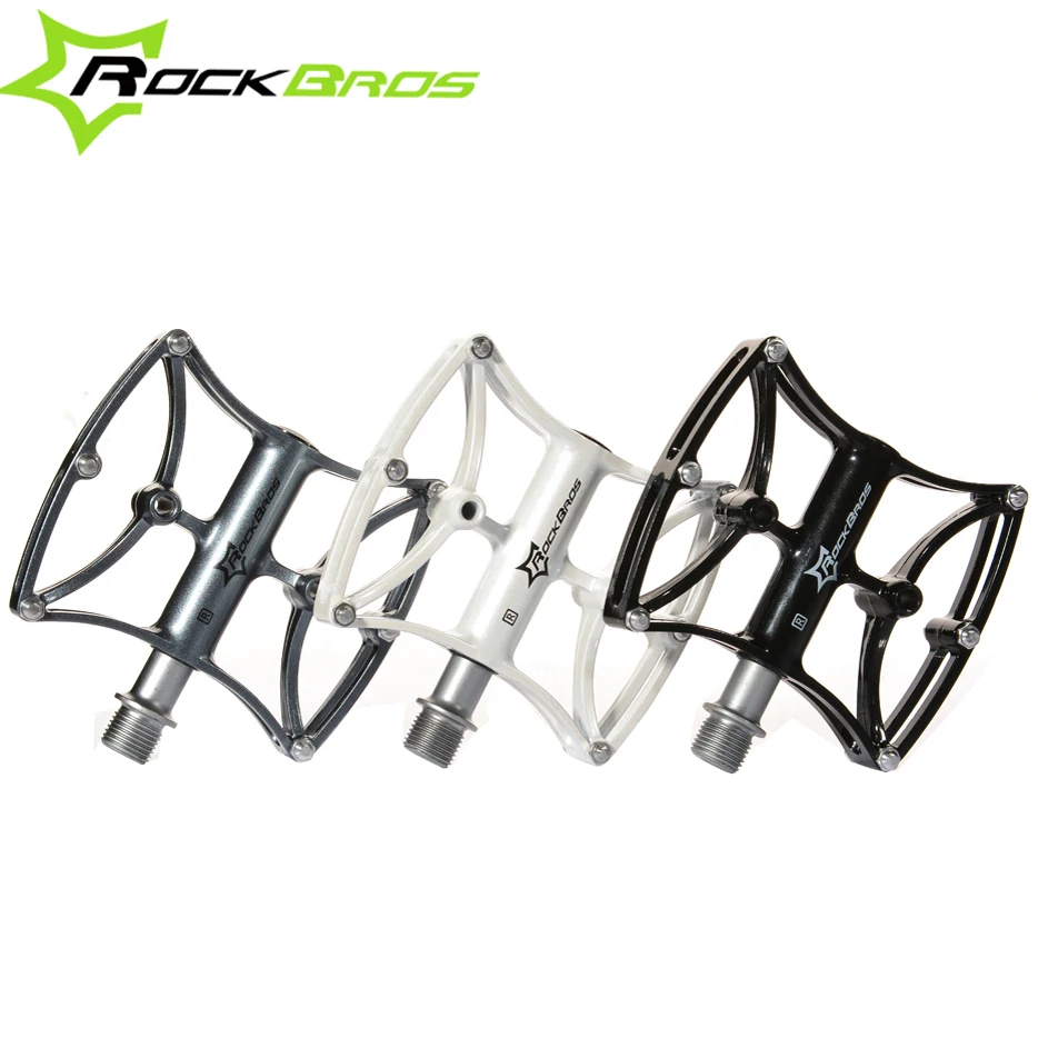 Sale Prices ROCKBROS MTB Ultralight Bike Bicycle Pedals Mountain Bike Pedal Mountain Road Cycling CNC/Titanium Pedals 2 Styles